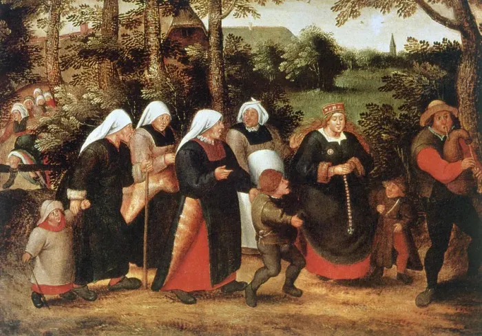 Framed Print : The Procession of the Bride, c1584-1638. Artist: Pieter Brueghel the Younger Framed Print : The Procession of the Bride, c1584-1638. Artist: Pieter Brueghel the Younger