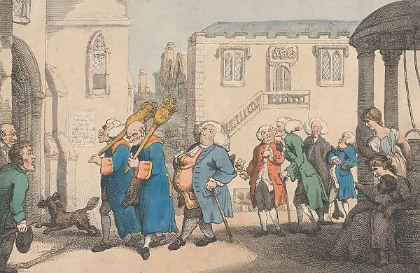 Procession of a Country Corporation, August 12, 1799. August 12, 1799