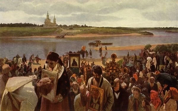 The Procession of the Cross, 1893, (1965). Creator: Illarion Pryanishnikov