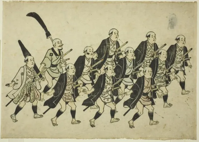 Framed Print : Procession of a Daimyo, c. 1681 / 84. Creator: Hishikawa Moronobu Framed Print : Procession of a Daimyo, c. 1681 / 84. Creator: Hishikawa Moronobu