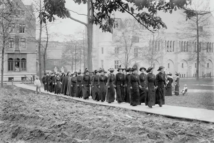 Framed Print : Procession of Deaconesses and Candidates, Cathedral, 1914. Creator: Bain News Service Framed Print : Procession of Deaconesses and Candidates, Cathedral, 1914. Creator: Bain News Service