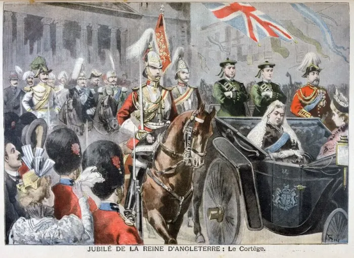 Framed Print : Procession, Diamond Jubilee of Queen Victoria, 1897. Artist: Oswaldo Tofani Framed Print : Procession, Diamond Jubilee of Queen Victoria, 1897. Artist: Oswaldo Tofani