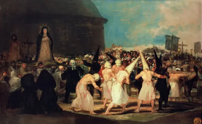 Framed Print : A Procession of Flagellants. Artist: Goya, Francisco, de (1746-1828) Framed Print : A Procession of Flagellants. Artist: Goya, Francisco, de (1746-1828)