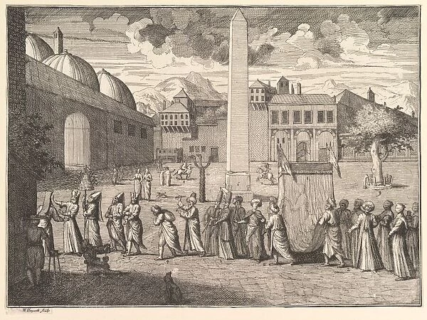 Procession through the Hippodrome, Constantinople (Aubry de La Mottrayes '