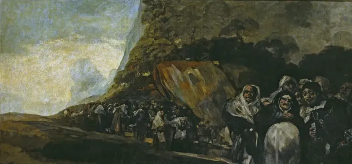 Framed Print : Procession of the Holy Office. Artist: Goya, Francisco, de (1746-1828) Framed Print : Procession of the Holy Office. Artist: Goya, Francisco, de (1746-1828)