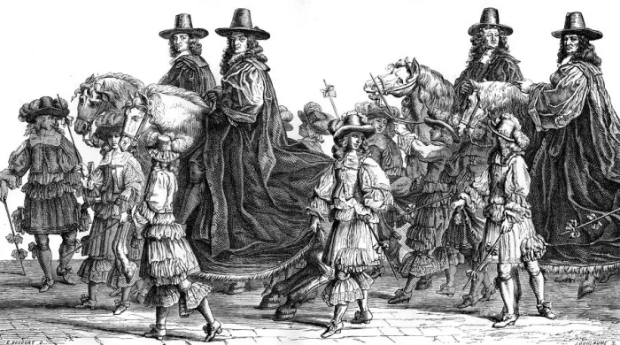Framed Print : Procession of magistrates, Paris, 17th century (1882-1884). Artist: J Guillaume Framed Print : Procession of magistrates, Paris, 17th century (1882-1884). Artist: J Guillaume