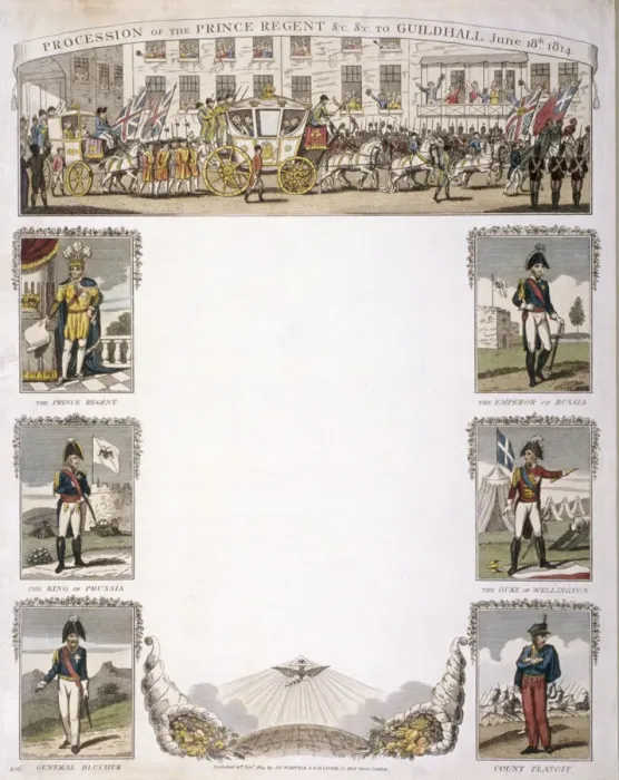 Framed Print : Procession of the Prince Regent, 1814 Framed Print : Procession of the Prince Regent, 1814