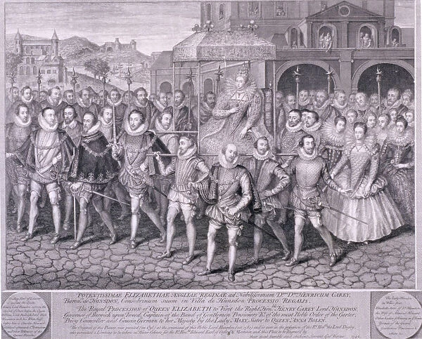 Procession of Queen Elizabeth I to Blackfriars, London, 16 June 1600, (1742). Artist