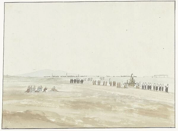 Procession in the vicinity of Cerignola, 1778. Creator: Louis Ducros