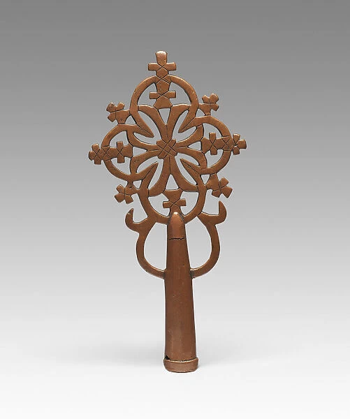 Processional Cross, Ethiopian, 13th-early 14th century. Creator: Unknown