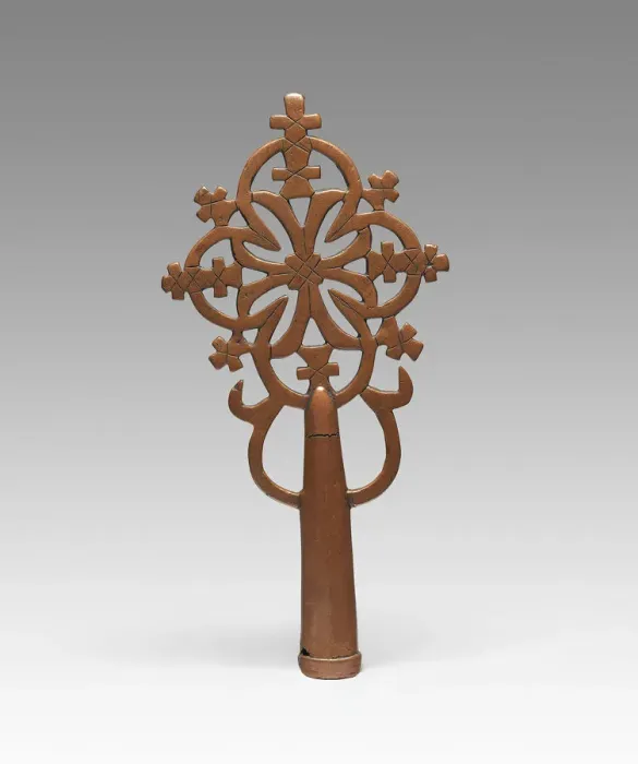 Framed Print : Processional Cross, Ethiopian, 13th-early 14th century. Creator: Unknown Framed Print : Processional Cross, Ethiopian, 13th-early 14th century. Creator: Unknown