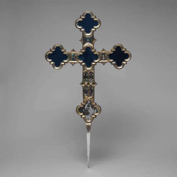 Framed Print : Processional Cross, Italian, 15th century. Creator: Unknown Framed Print : Processional Cross, Italian, 15th century. Creator: Unknown