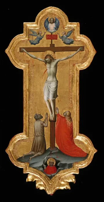 Framed Print : Processional Cross with Saint Mary Magdalene and a Blessed Hermit, 1392  /  95