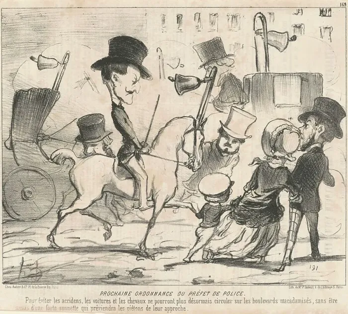 Framed Print : Prochaine ordannace du préfet de police, 19th century. Creator: Honore Daumier Framed Print : Prochaine ordannace du préfet de police, 19th century. Creator: Honore Daumier
