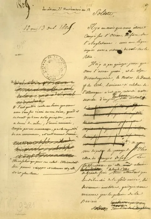 Framed Print : Proclamation to the army, 13 October 1805, (1921). Creator: Napoleon Bonaparte I Framed Print : Proclamation to the army, 13 October 1805, (1921). Creator: Napoleon Bonaparte I