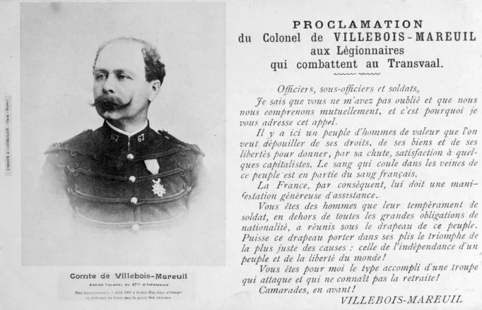 Framed Print : Proclamation by Colonel Villebois-Mareuil, c1900 Framed Print : Proclamation by Colonel Villebois-Mareuil, c1900