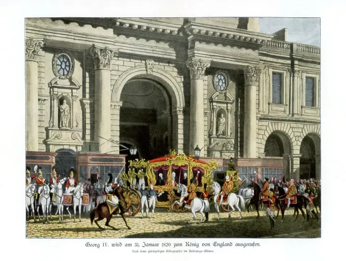 Framed Print : The proclamation of George IV as king, 31 January 1820 (1900) Framed Print : The proclamation of George IV as king, 31 January 1820 (1900)