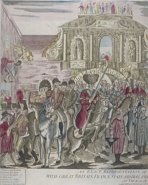 The proclamation of peace at Temple Bar, London, 29 April 1802