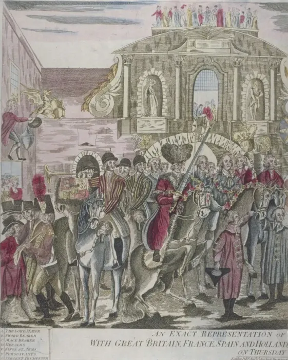 Framed Print : The proclamation of peace at Temple Bar, London, 29 April 1802 Framed Print : The proclamation of peace at Temple Bar, London, 29 April 1802