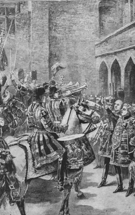 Framed Print : Proclamation of Queen Victoria at St. Jamess Palace, June 31, 1837, (1901). Creator: Unknown Framed Print : Proclamation of Queen Victoria at St. Jamess Palace, June 31, 1837, (1901). Creator: Unknown
