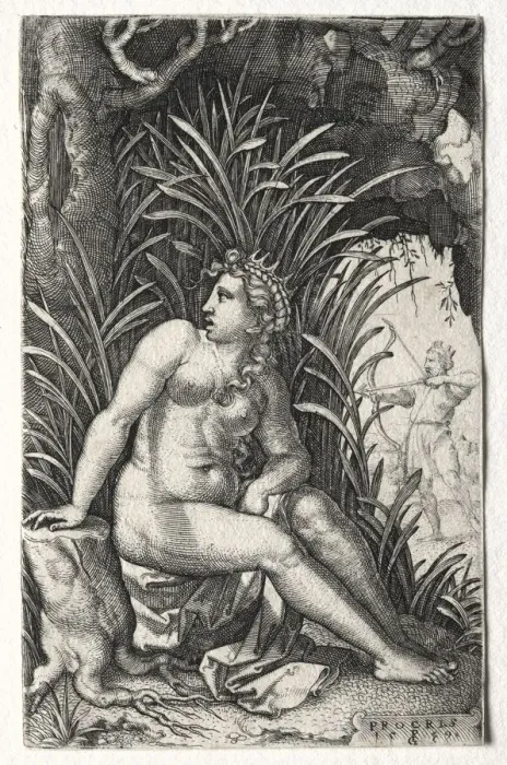 Framed Print : Procris, 1539. Creator: Georg Pencz (German, c. 1500-1550) Framed Print : Procris, 1539. Creator: Georg Pencz (German, c. 1500-1550)