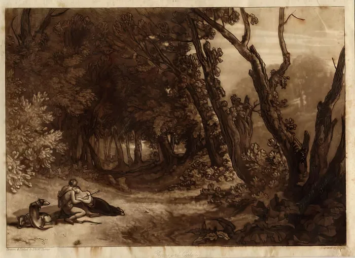 Framed Print : Procris and Cephalus, 1812. Creator: Unknown Framed Print : Procris and Cephalus, 1812. Creator: Unknown