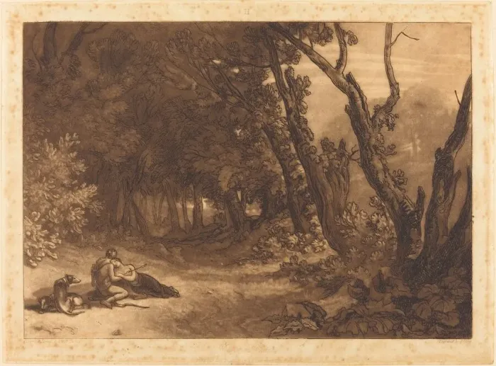 Framed Print : Procris and Cephalus, published 1812. Creator: JMW Turner