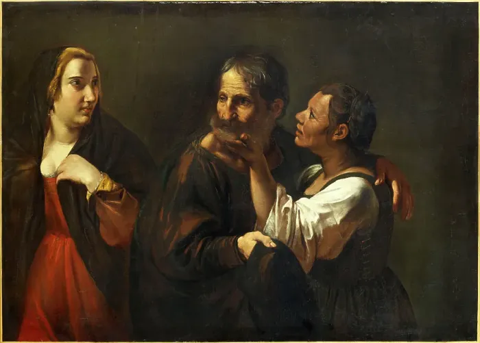 Framed Print : The Procuress or The Old and the Young Courtesan, ca 1625. Creator: Caroselli, Angelo (1585-1653) Framed Print : The Procuress or The Old and the Young Courtesan, ca 1625. Creator: Caroselli, Angelo (1585-1653)
