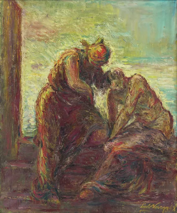 Framed Print : The Prodigal Son, 1942. Creator: Ludovit Varga Framed Print : The Prodigal Son, 1942. Creator: Ludovit Varga