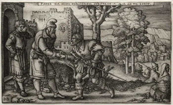 Framed Print : The Prodigal Son. Creator: Hans Sebald Beham (German, 1500-1550) Framed Print : The Prodigal Son. Creator: Hans Sebald Beham (German, 1500-1550)