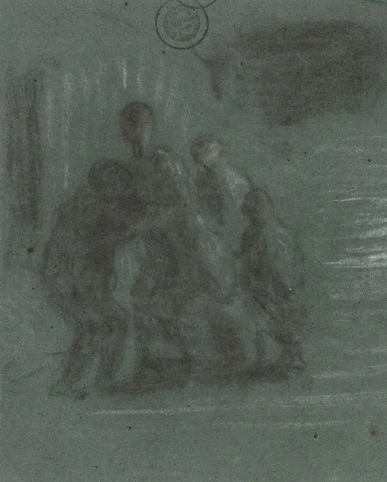 Framed Print : The Prodigal Son. Creator: Honore Daumier Framed Print : The Prodigal Son. Creator: Honore Daumier