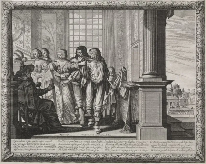 Framed Print : The Prodigal Son: Dressing for the Feast. Creator: Abraham Bosse (French, 1602-1676) Framed Print : The Prodigal Son: Dressing for the Feast. Creator: Abraham Bosse (French, 1602-1676)
