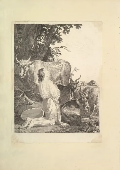 Framed Print : The Prodigal Son (Houghton Gallery), 1781. Creator: Simon Francois Ravenet Framed Print : The Prodigal Son (Houghton Gallery), 1781. Creator: Simon Francois Ravenet