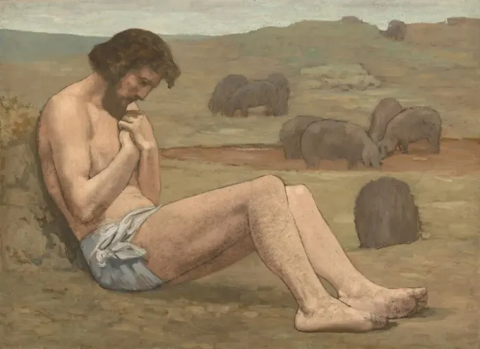 Framed Print : The Prodigal Son, probably c. 1879. Creator: Pierre Puvis de Chavannes Framed Print : The Prodigal Son, probably c. 1879. Creator: Pierre Puvis de Chavannes