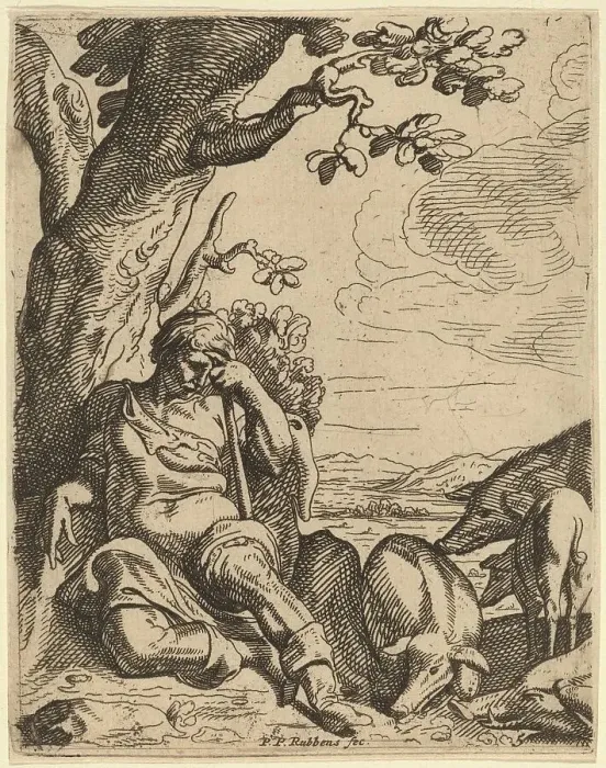 Framed Print : The Prodigal Son among the Swine. Creator: Theodoor van Thulden Framed Print : The Prodigal Son among the Swine. Creator: Theodoor van Thulden
