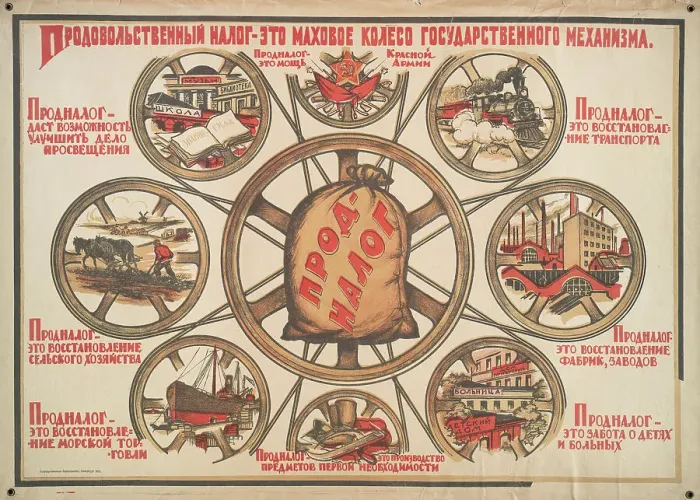 Framed Print : Prodnalog (food tax), 1921. Creator: Iwanow, Sergei Iwanowitsch (1885-1942) Framed Print : Prodnalog (food tax), 1921. Creator: Iwanow, Sergei Iwanowitsch (1885-1942)