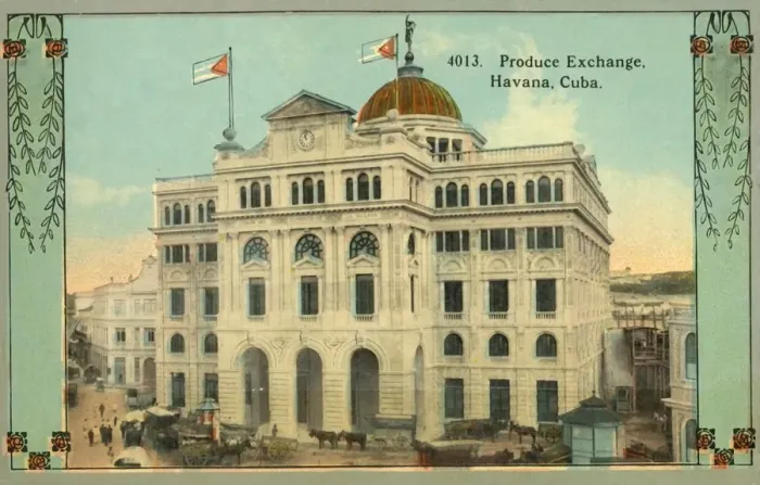 Framed Print : Produce Exchange, Havana, Cuba, c1910s. Creator: Unknown Framed Print : Produce Exchange, Havana, Cuba, c1910s. Creator: Unknown