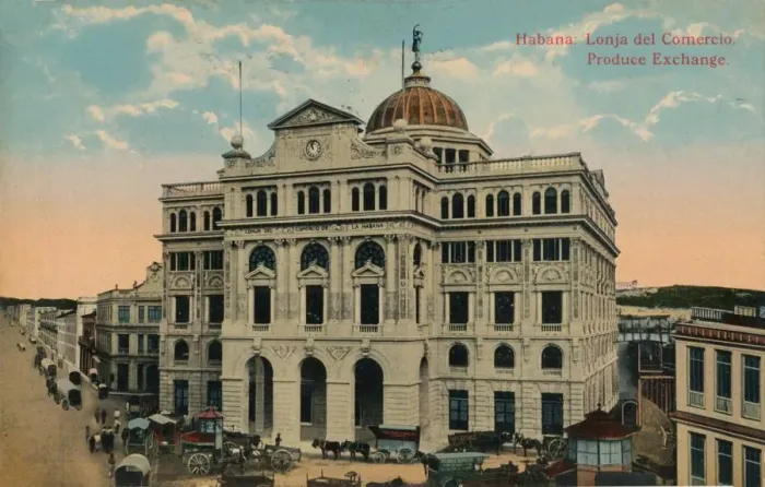 Framed Print : Produce Exchange, Havana, Cuba, c1916 Framed Print : Produce Exchange, Havana, Cuba, c1916