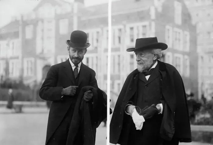 Framed Print : Prof. Geo. McAneny, Dr. Jacobi, 1912. Creator: Bain News Service Framed Print : Prof. Geo. McAneny, Dr. Jacobi, 1912. Creator: Bain News Service
