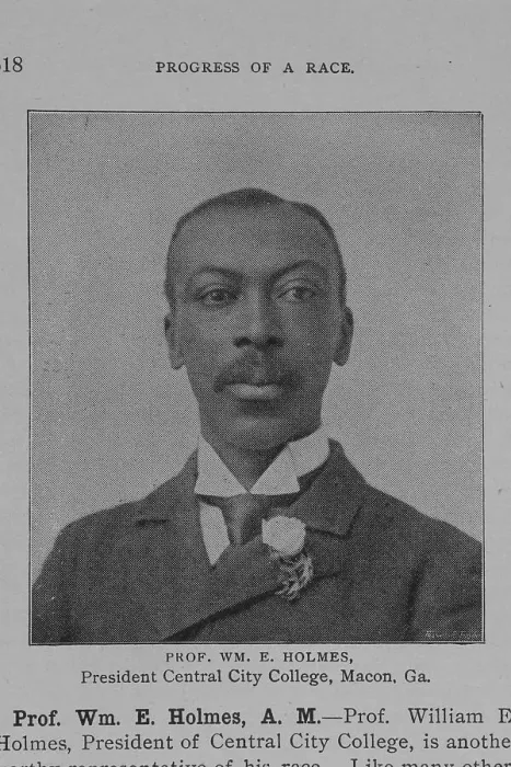 Framed Print : Prof. Wm. E. Holmes, President Central City College, Macon, Ga. 1902. Creator: Unknown Framed Print : Prof. Wm. E. Holmes, President Central City College, Macon, Ga. 1902. Creator: Unknown