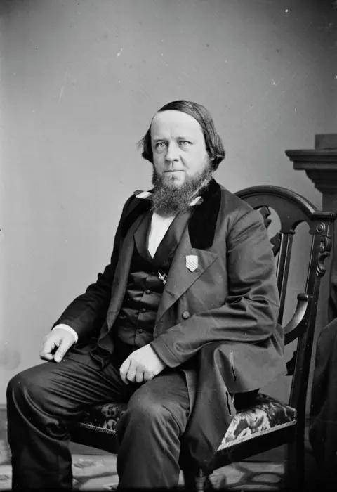 Framed Print : Professor Benjamin Silliman, between 1855 and 1865. Creator: Unknown Framed Print : Professor Benjamin Silliman, between 1855 and 1865. Creator: Unknown