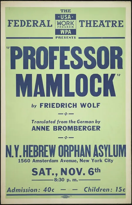 Framed Print : Professor Mamlock, New York, [1930s]. Creator: Unknown