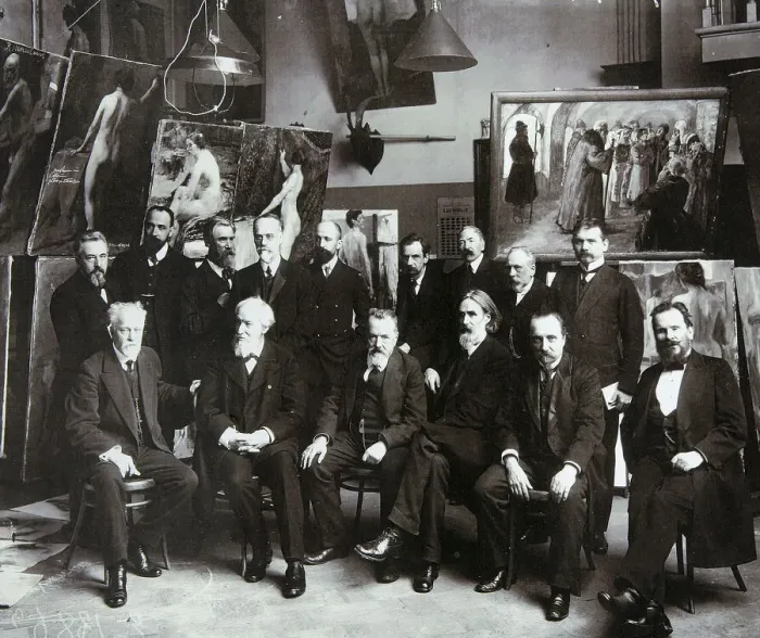 Framed Print : Professors of the Russian Academy of Arts, 1913 Framed Print : Professors of the Russian Academy of Arts, 1913