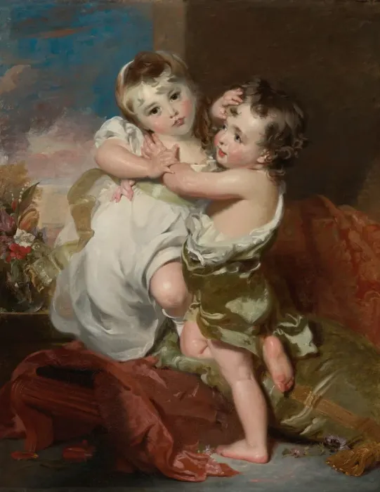 Framed Print : The proffered kiss. Creator: Lawrence, Sir Thomas (1769-1830) Framed Print : The proffered kiss. Creator: Lawrence, Sir Thomas (1769-1830)