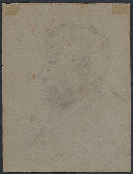 Profile Bust of a Man (verso), 1870s. Creator: Paul Gauguin (French, 1848-1903)
