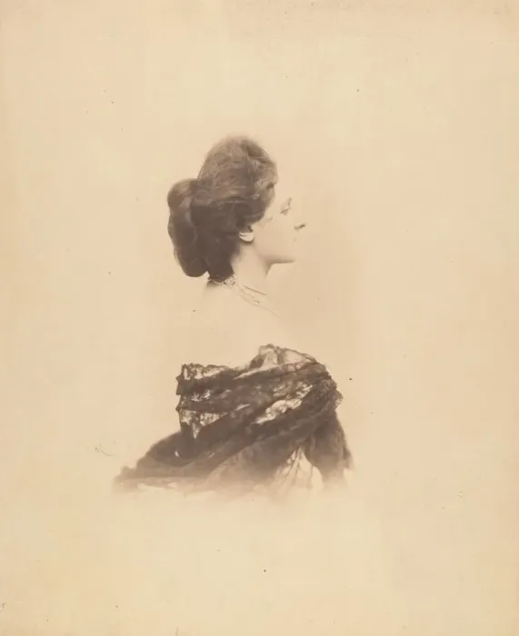 Framed Print : [Profile with Chignon, Large], 1859. Creator: Pierre-Louis Pierson