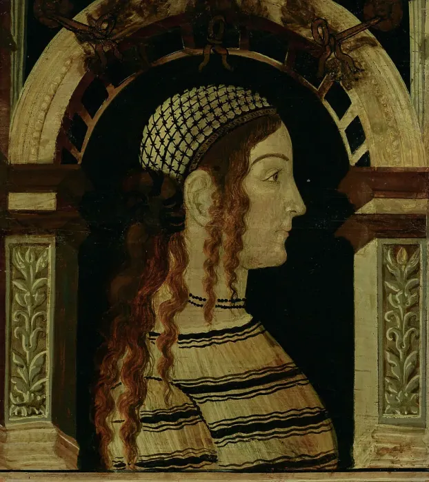 Framed Print : Profile of a Gypsy Woman, 1500-1525. Creator: Unknown Framed Print : Profile of a Gypsy Woman, 1500-1525. Creator: Unknown