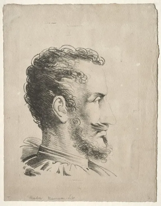 Framed Print : Profile Head. Creator: Friedrich Wilhelm Reuter (German, 1768-1834) Framed Print : Profile Head. Creator: Friedrich Wilhelm Reuter (German, 1768-1834)