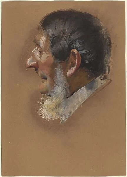 Profile of a Man with Sidewhiskers, c. 1850. Creator: Unknown