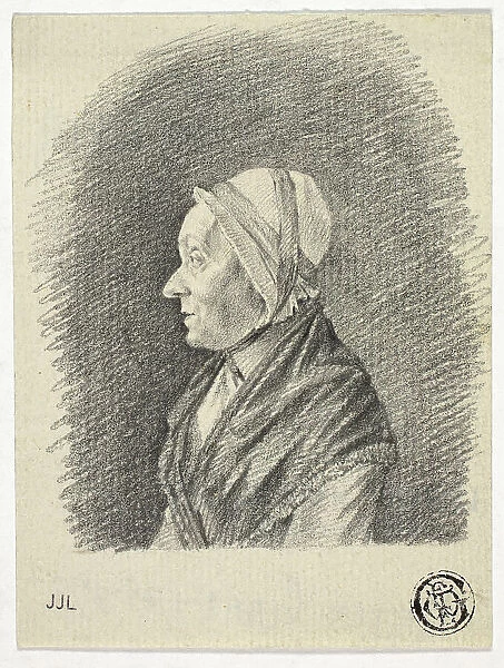 Profile of Old Woman in Cap, n.d. Creator: Pieter Gaal